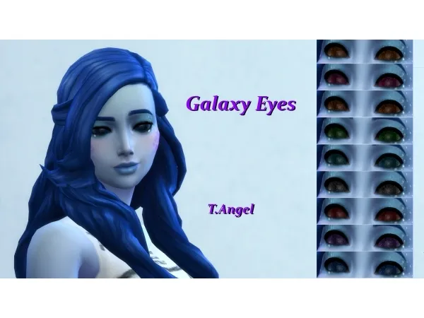 Alpha Galaxy Eyes Alien Mermaid and Vampire by Serpentia - The Sims 4 Custom Content