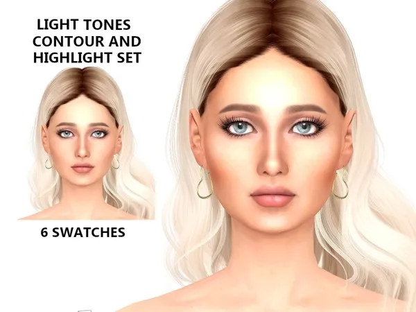 Maxis Match Light Contour and Highlight Set Tigerlilly - The Sims 4 Custom Content
