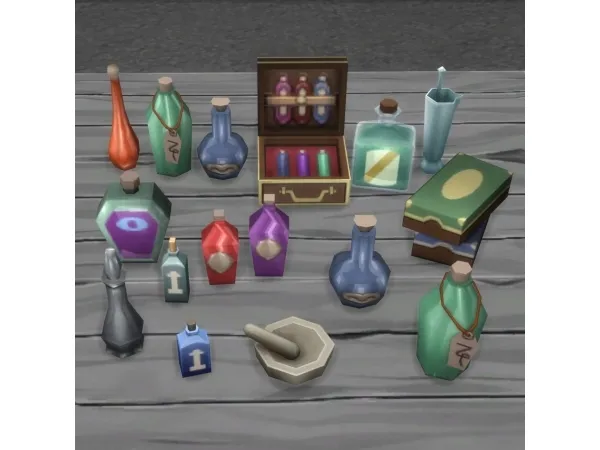 Maxis Match Incantation Apothecary Clutter - The Sims 4 Custom Content