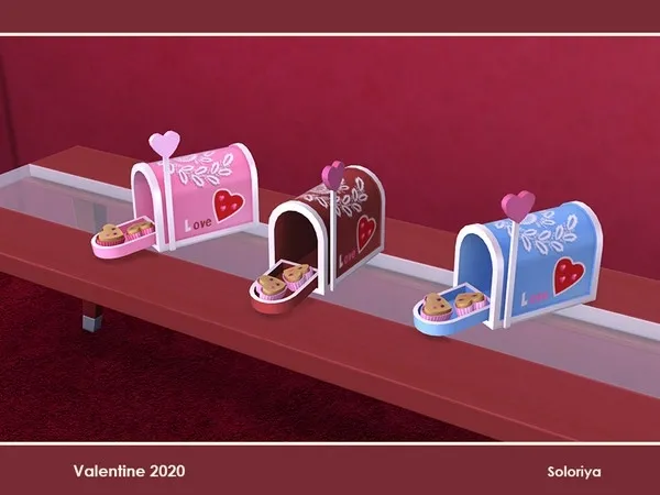 Valentine 2020 Mailbox with Cookies - The Sims 4 Custom Content