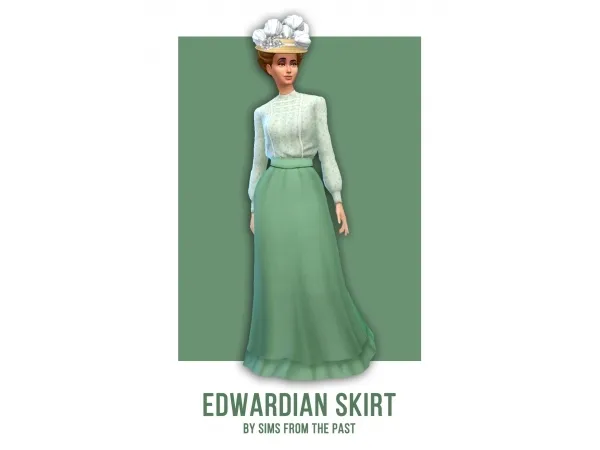 Alpha Edwardian Skirt - The Sims 4 Custom Content