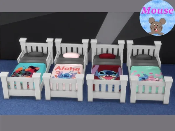 Maxis Match ToddlerBed_V2 Mouse - The Sims 4 Custom Content