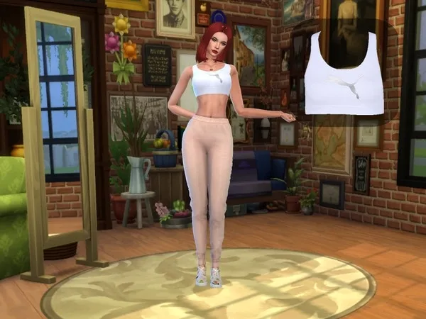 Alpha Puma Top - The Sims 4 Custom Content
