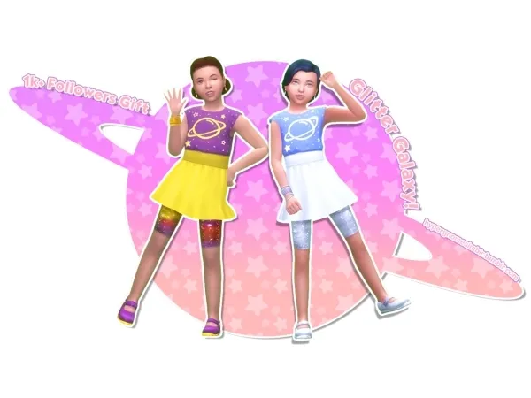 Maxis Match Glitter Galaxy - The Sims 4 Custom Content