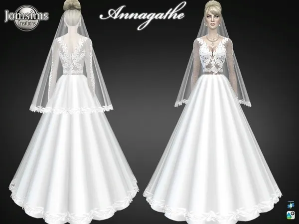Alpha Annagathe wedding by thesimsresource - The Sims 4 Custom Content
