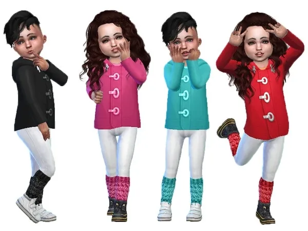 Alpha Winter outfit with legwarmers (Seasons) - The Sims 4 Custom Content