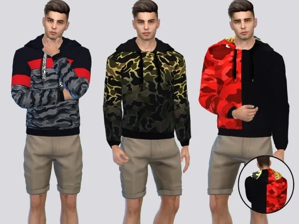 Alpha Hoodies with Urban designs by mclaynesims - The Sims 4 Custom Content