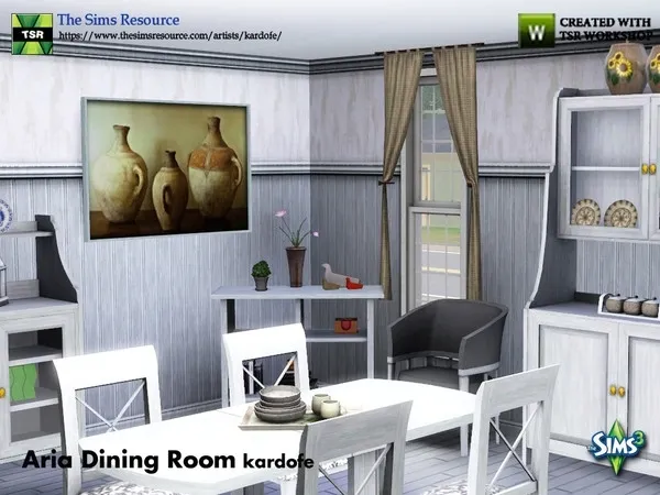 kardofe_Aria Dining Room - The Sims 3 Custom Content