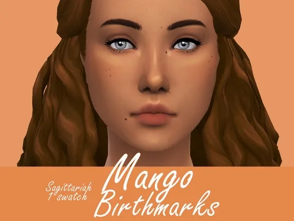 Maxis Match Mango Birthmarks - The Sims 4 Custom Content