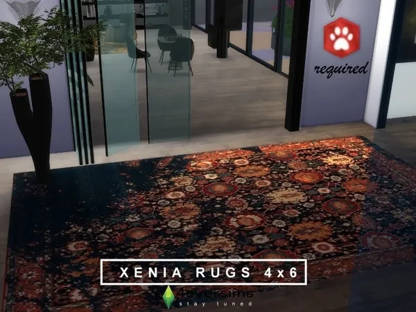 Alpha Big Size Rugs 4x6 CATS DOGS required - The Sims 4 Custom Content