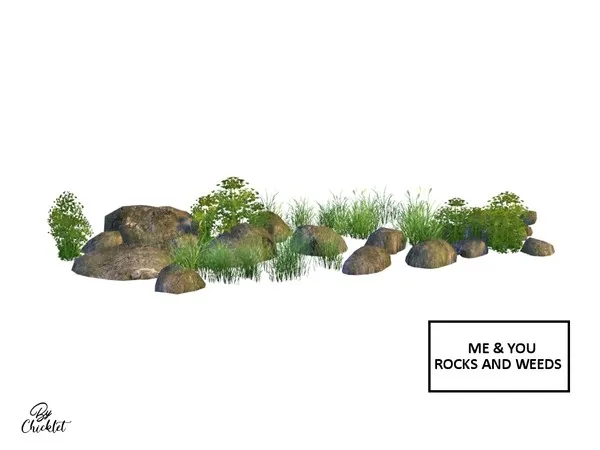 Me and You Rocks and Weeds - The Sims 4 Custom Content
