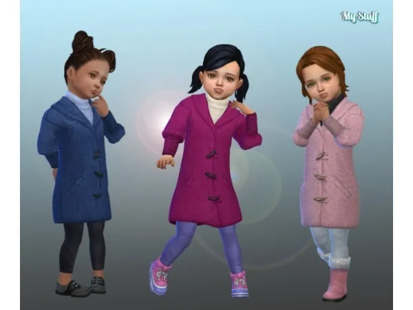 Maxis Match Jacket Fleece for Toddlers - The Sims 4 Custom Content