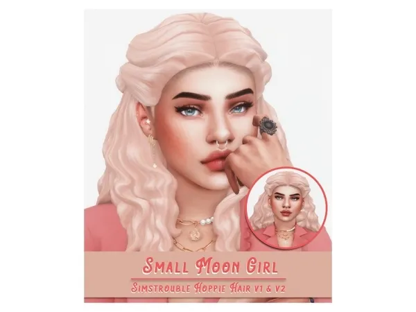 Maxis Match A recolour of simstroubles Hoppie hair - The Sims 4 Custom Content