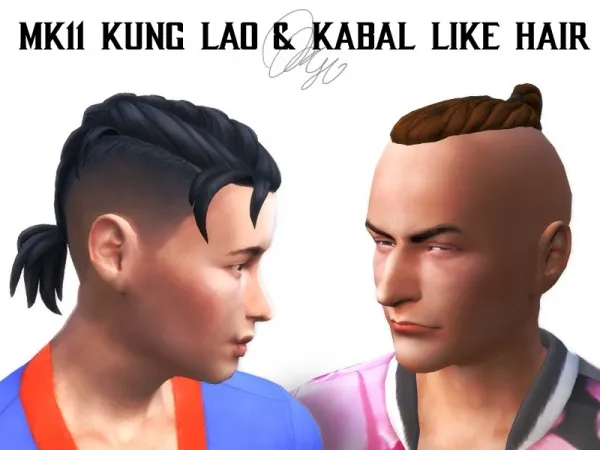 Maxis Match Kung Lao LIKE Kabal LIKE Hair - The Sims 4 Custom Content