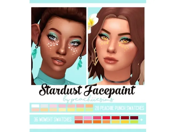 Maxis Match Stardust Facepaint - The Sims 4 Custom Content