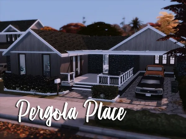 Alpha Pergola Place - The Sims 4 Custom Content
