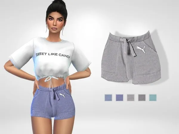 Alpha Puma Cotton Shorts - The Sims 4 Custom Content
