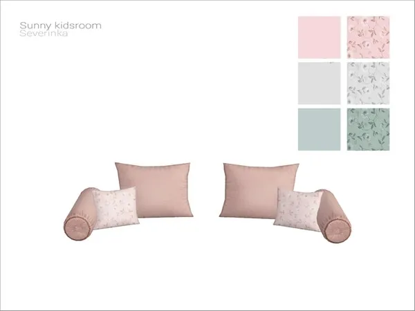 [Sunny kidsroom] sofa pillows - The Sims 4 Custom Content