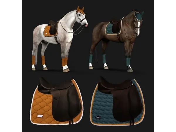 Stockholm Champion Dressage pads - The Sims 3 Custom Content