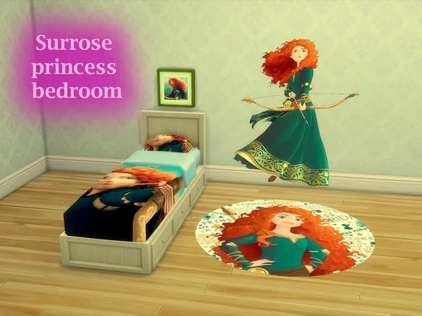 Alpha Princess Kids room REQUIRES KIDS ROOM SP - The Sims 4 Custom Content