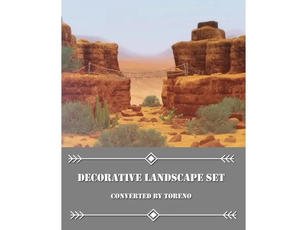 Decorative Landscape Set - The Sims 3 Custom Content
