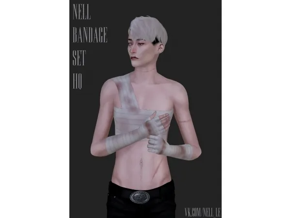Alpha Bandage Set - The Sims 4 Custom Content