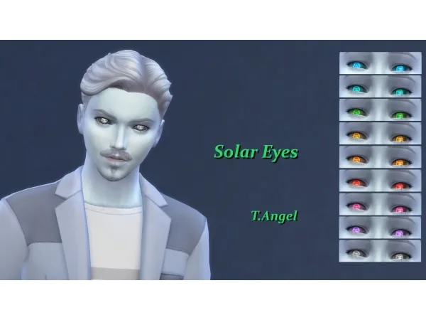 Alpha Solar Eyes Alien Vampire Mermaid by Serpentia - The Sims 4 Custom Content