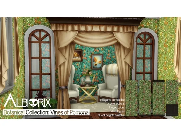 Alpha Botanical Collection Vines of Pomona Set - The Sims 4 Custom Content