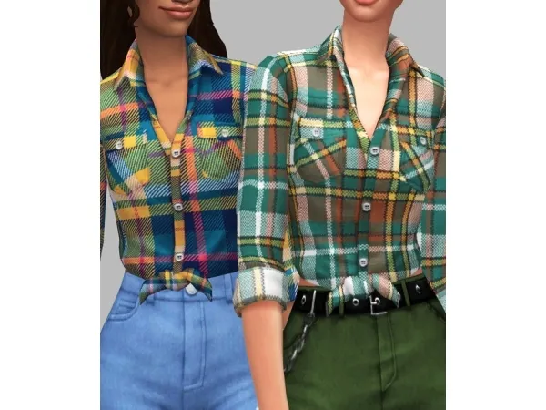 Maxis Match Elaine Shirts by saurussims - The Sims 4 Custom Content