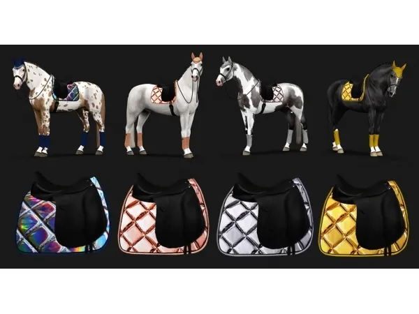 Eyecatcher dressage pad - The Sims 3 Custom Content