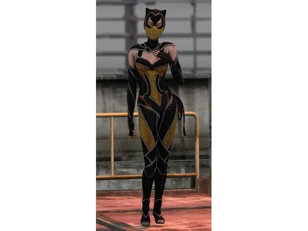 Alpha Mortal Combat 11 Kitana Cat Set by astya96 - The Sims 4 Custom Content