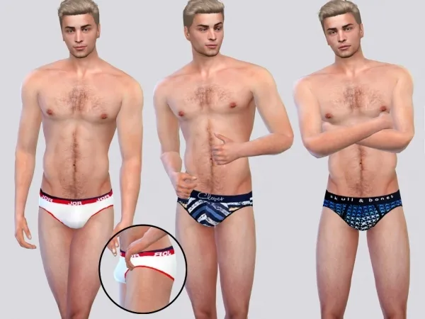 Alpha simple briefs - The Sims 4 Custom Content