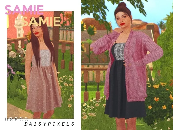 Alpha samie dress ( ) - The Sims 4 Custom Content