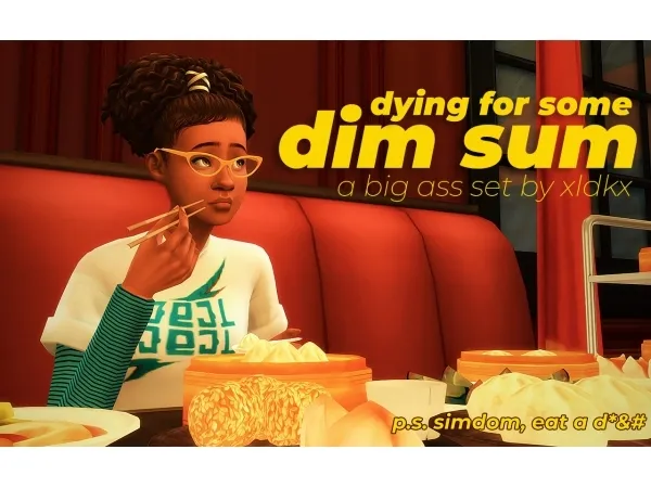 Maxis Match dying for some dim sum a semi modest () set - The Sims 4 Custom Content