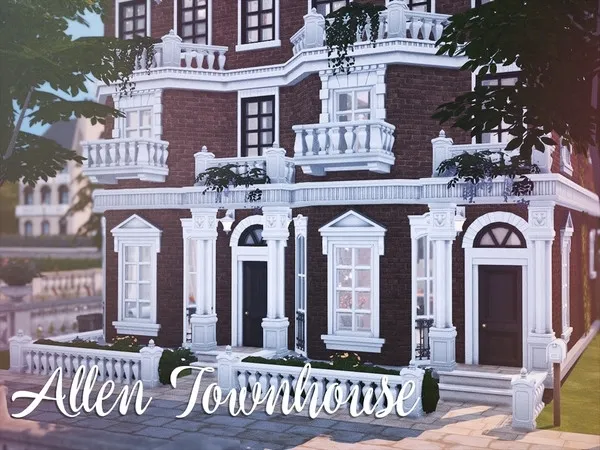 Alpha Allen Townhouse - The Sims 4 Custom Content