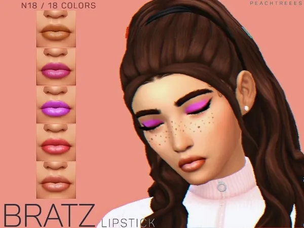 Alpha BRATZ Lipstick N18 - The Sims 4 Custom Content