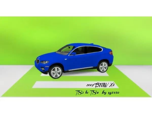 Alpha sg5150 2009 BMW X6 - The Sims 4 Custom Content