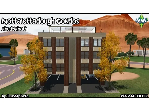 Nottalottadough Condos ( Free) by luvalphvle - The Sims 3 Custom Content