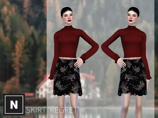 Alpha netsims sorry skirt requires bowling night - The Sims 4 Custom Content