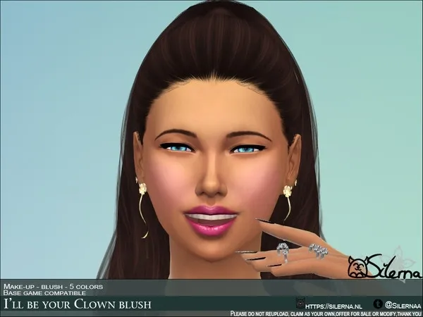 Alpha Clown Blush - The Sims 4 Custom Content