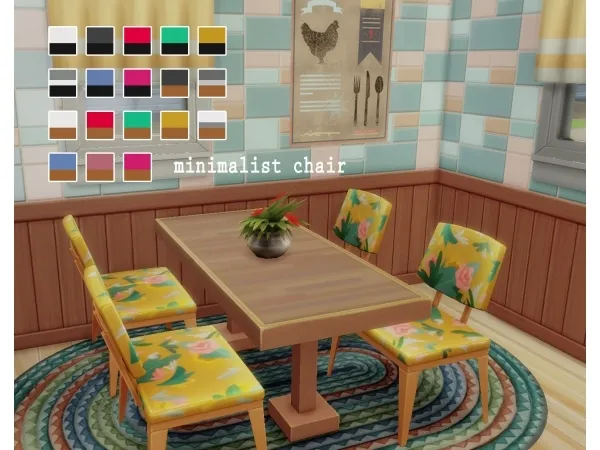 Maxis Match Minimalist chair - The Sims 4 Custom Content
