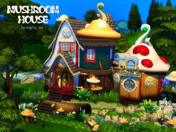 Alpha Mushroom House - The Sims 4 Custom Content