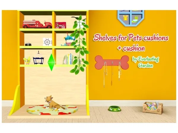 bed for pets with shelves - The Sims 3 Custom Content