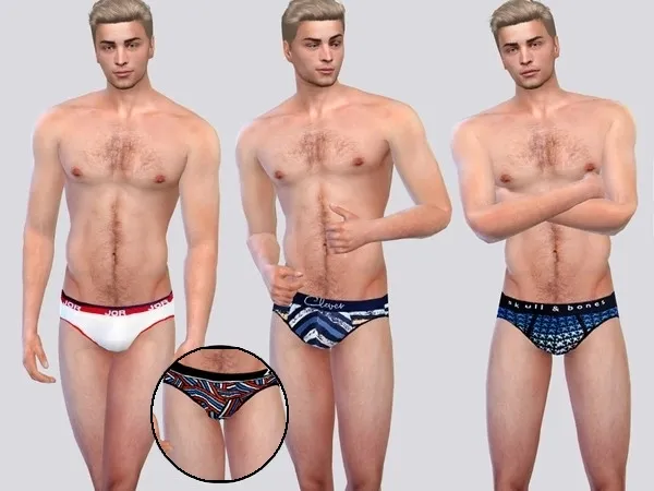Alpha Simple Briefs - The Sims 4 Custom Content