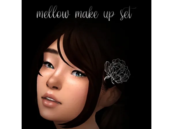 Alpha mellow make up set - The Sims 4 Custom Content