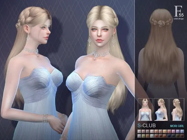 Alpha sclub_ts4_hair_n55 - The Sims 4 Custom Content