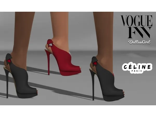 Alpha Cu00e9line Peep Toes Louboutin Fifiu2019s - The Sims 4 Custom Content