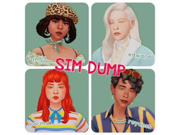Maxis Match sim dump human edition - The Sims 4 Custom Content