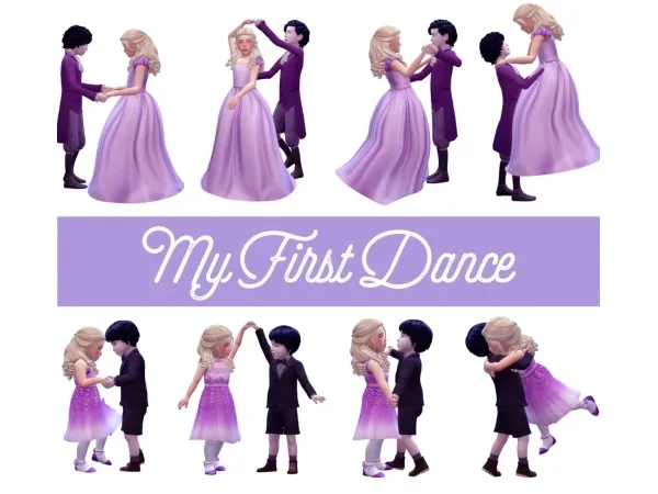 Alpha My First Dance Poses - The Sims 4 Custom Content