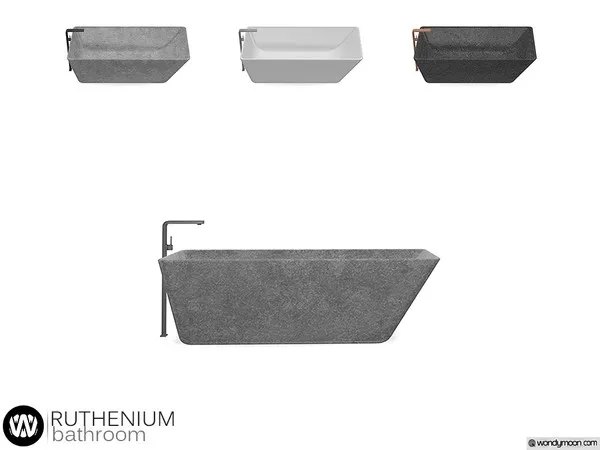 Ruthenium Bathtub - The Sims 4 Custom Content